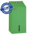 Pojemnik na papier toaletowy w listkach MERIDA STELLA GREEN LINE, pojemność do 400 szt. listków, zielony